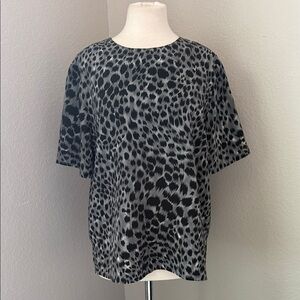 Kathy Che Vintage Leopard Print Women's Top